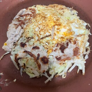 お好み焼き粉不要の豚玉お好み焼き